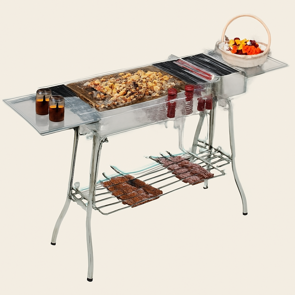 Kulgrill i rustfrit stål