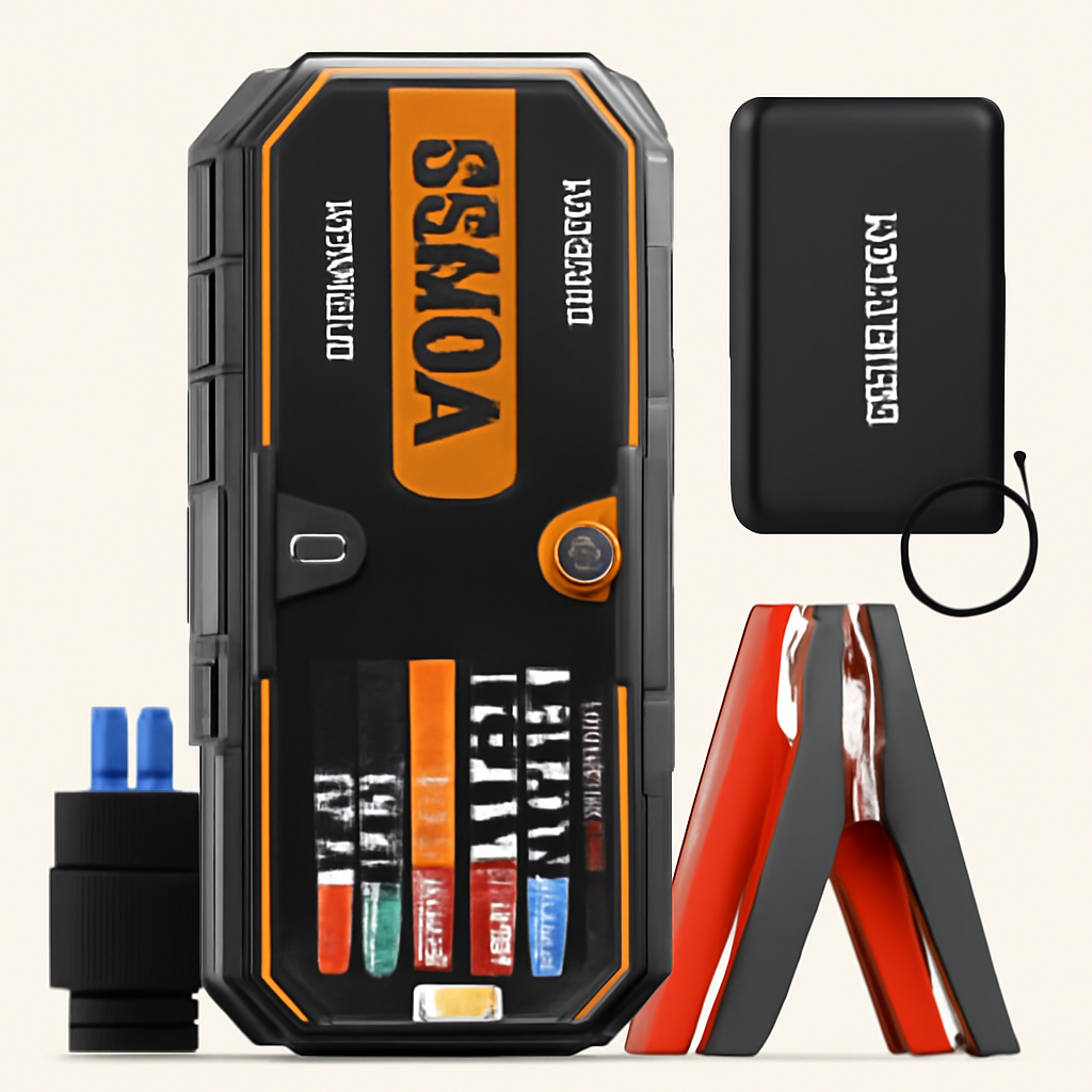 AdoreTrip Car 6250A Jumpstarter Power Bank med LED
