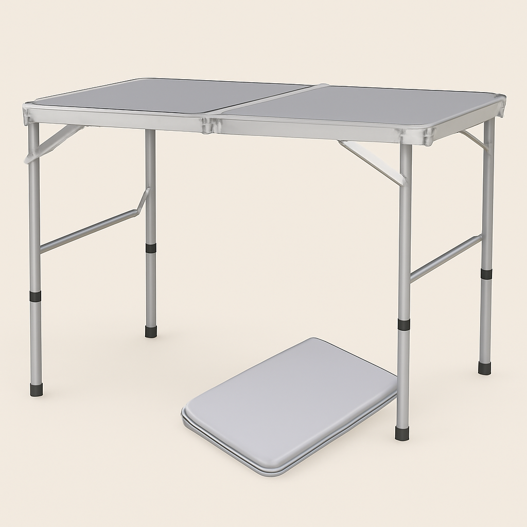 Sammenklappeligt picnicbord i aluminium 60CM