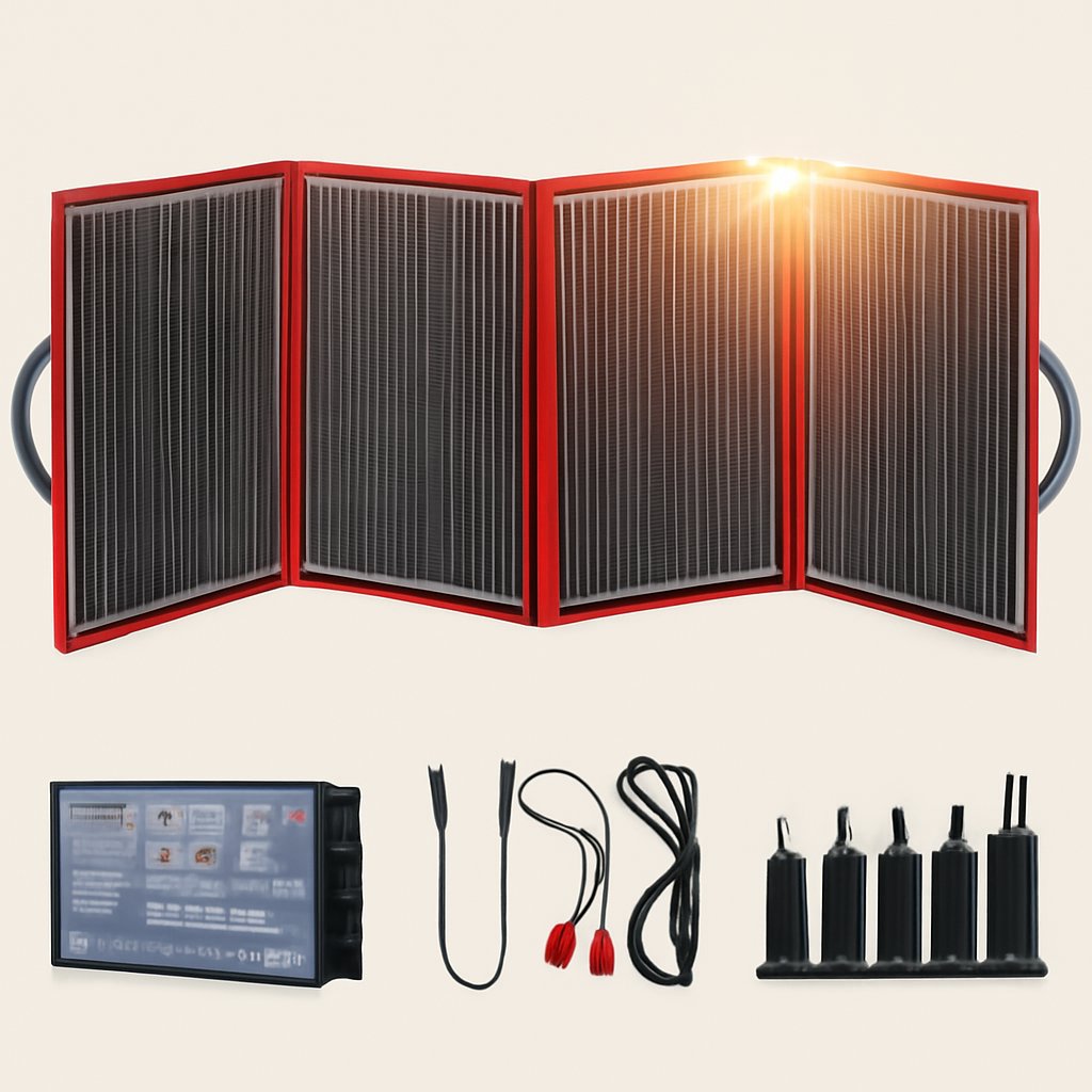 Dokio Fleksibelt Sammenfoldeligt 200W Mono Solpanel