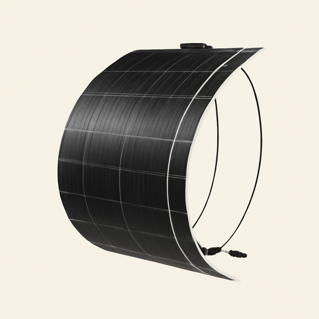 18V 125W Fleksibelt Solpanel til 12V